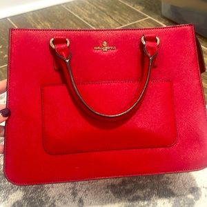 Karl Lagerfeld bag, in red. Excellent shape.